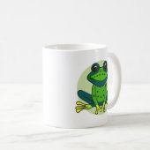 Groene kikkervis-Cartoon Koffiemok (Voorkant rechts)