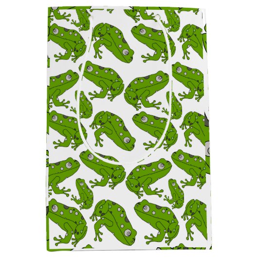 Groene kikkervis-Cartoon Medium Cadeauzakje (Voorkant)