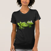 Groene kikkervis-Cartoon T-shirt (Voorkant)