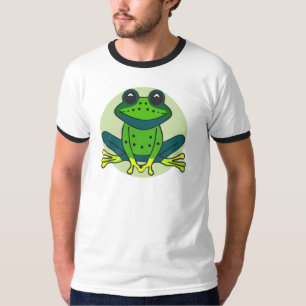 Groene kikkervis-Cartoon T-shirt