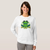 Groene kikkervis-Cartoon T-shirt (Voorkant volledig)