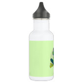 Groene kikkervis-Cartoon Waterfles (Links)