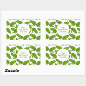 Groene kikkervis-Sticker Rechthoekige Sticker (Vel)