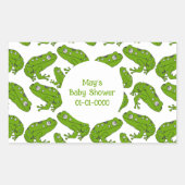 Groene kikkervis-Sticker Rechthoekige Sticker (Voorkant)