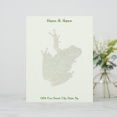 Groene kikkervisjes custom briefhoofd (Staand voorkant)