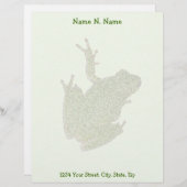 Groene kikkervisjes custom briefhoofd (Voorkant / Achterkant)