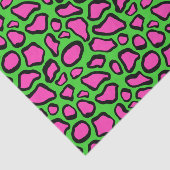 Groene kikkervissenpatroon afdrukken tissuepapier (Detail)