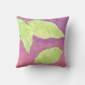 groene kikkerwater kleur paarse kussen (Achterkant)