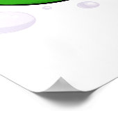 Groene Kiko die door het Kiko Lake wil Poster (Hoek)