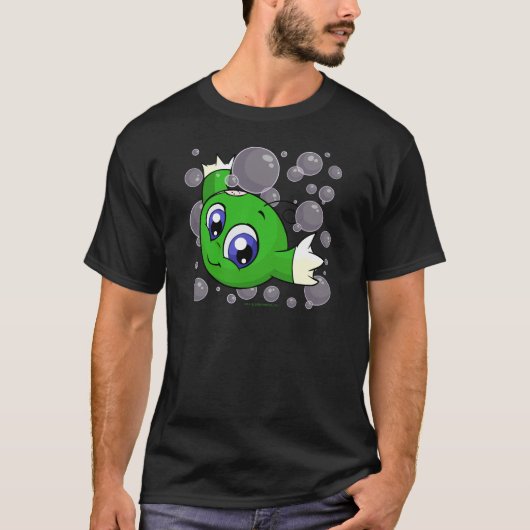 Groene Kiko die door het Kiko Lake wil T-shirt (Voorkant)