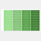 Groene Kinder naam IJzer op kleding Labels (Vel)