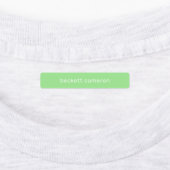 Groene Kinder naam IJzer op kleding Labels (Aangebracht)