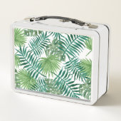 Groene Kinder naam: kleurrijke tropische palmboom (Achterkant)