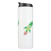 Groene Kinderruimteraketten  Thermosbeker (Geroteerd rechts)