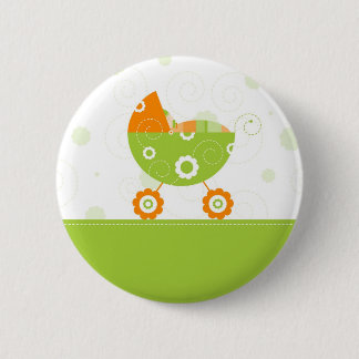 Groene kinderwagen Button