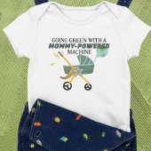 Groene kinderwagen - Mama-Powered Baby Bodysuit
