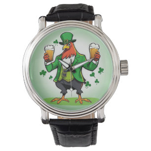Groene kip horloge
