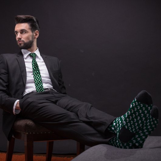 Groene kippenboer stropdas