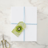 Groene Kiwi Cadeaubijslage Cadeaulabel (Met Touw)
