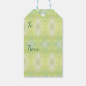 Groene Kiwi Cadeaubijslage Cadeaulabel (Achterkant)