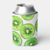 Groene Kiwi Fruit Waterverf Set Blikjeskoeler (Blikje Voorkant)