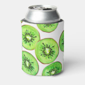 Groene Kiwi Fruit Waterverf Set Blikjeskoeler (Blikje Achterkant)