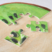Groene Kiwi Fruit Waterverf Set Legpuzzel (Zijkant)