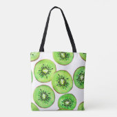 Groene Kiwi Fruit Waterverf Set Tote Bag (Achterkant)
