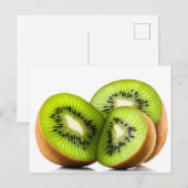 Groene kiwi-vruchten briefkaart (Voorkant / Achterkant)