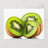 Groene kiwi-vruchten briefkaart (Voorkant)