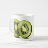 Groene kiwi-vruchten koffiemok (Voorkant links)