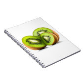 Groene kiwi-vruchten notitieboek (Rechterzijde)