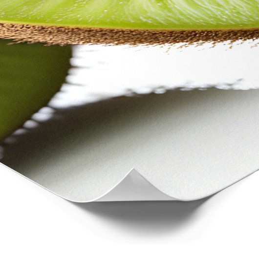 Groene kiwi-vruchten poster (Hoek)