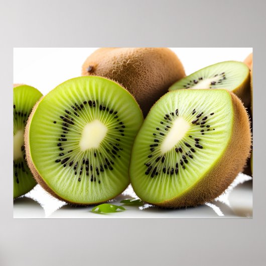 Groene kiwi-vruchten poster (Voorkant)