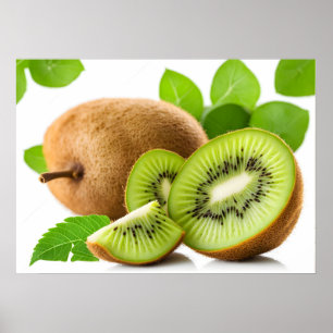 Groene kiwi-vruchten poster