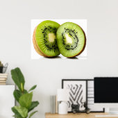Groene kiwi-vruchten poster (Thuiskantoor)