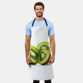 Groene kiwi-vruchten schort (Gedragen)