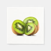 Groene kiwi-vruchten servet (Voorkant)