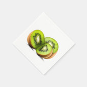Groene kiwi-vruchten servet (Hoek)