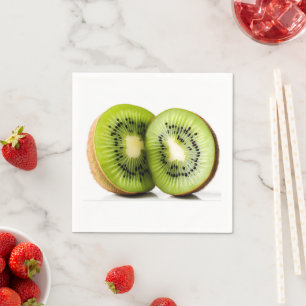 Groene kiwi-vruchten servet