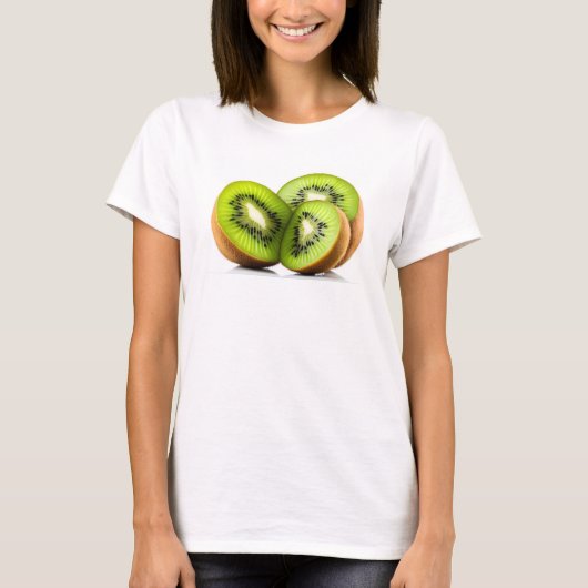 Groene kiwi-vruchten t-shirt (Voorkant)