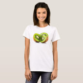 Groene kiwi-vruchten t-shirt (Voorkant volledig)