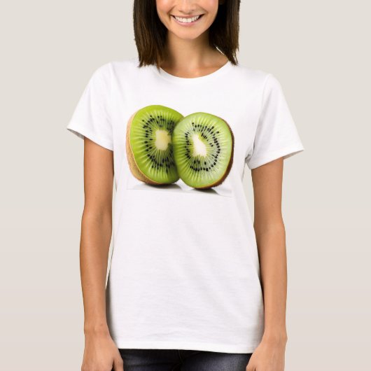 Groene kiwi-vruchten t-shirt (Voorkant)