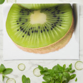 Groene kiwi-vruchten theedoek (Gevouwen)