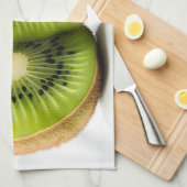 Groene kiwi-vruchten theedoek (Quarter Fold)