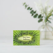 Groene kiwi-vruchten visitekaartje (Staand voorkant)