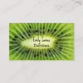 Groene kiwi-vruchten visitekaartje (Voorkant)