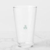 Groene klap White  Deco Pint Glass Glas (Achterkant)