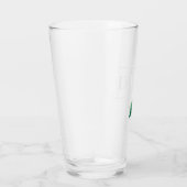 Groene klap White  Deco Pint Glass Glas (Rechts)