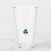 Groene klap White  Deco Pint Glass Glas (Voorkant)